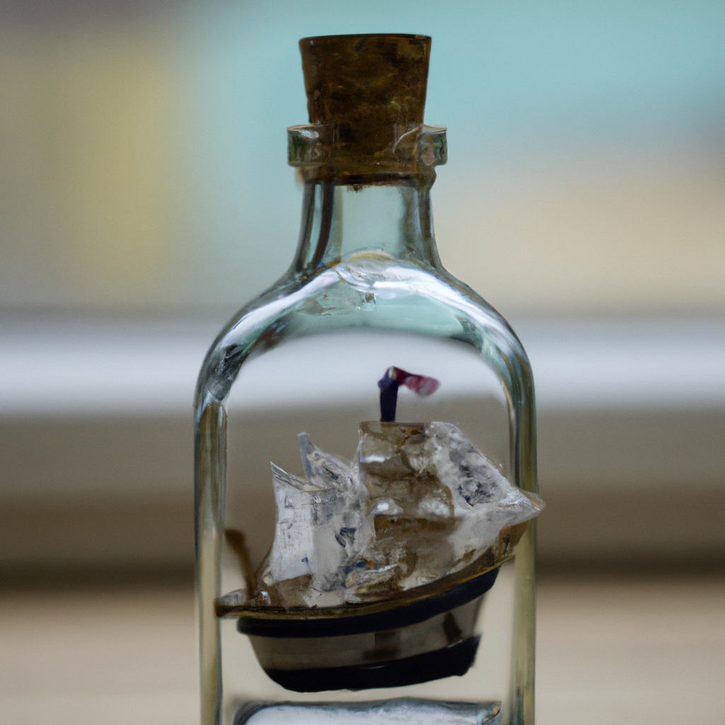 a ship in a glass bottle