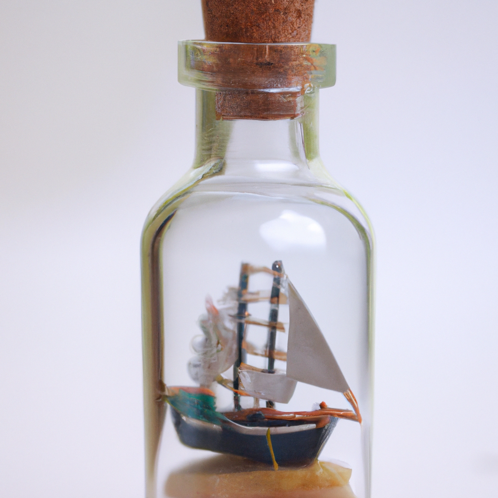 a ship in a glass bottle